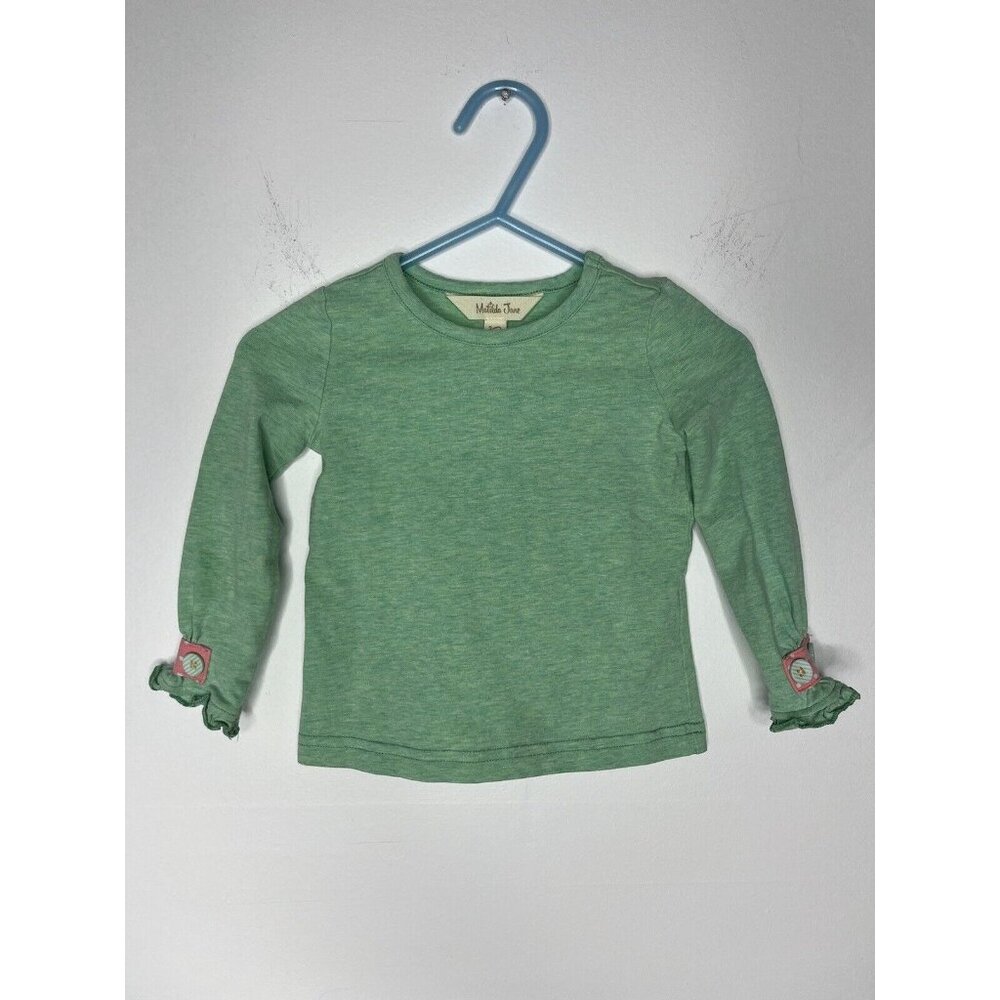 Matilda Jane Green Grass Tee Top The Adventure Begins Shirt Size 6-12 Months